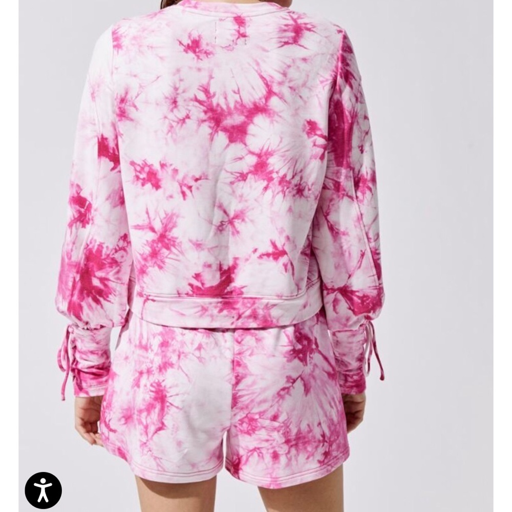 NWT $256 Carbon38 Sweat Set Electric Pink Tie Dye Size Small - Picture 3 of 15
